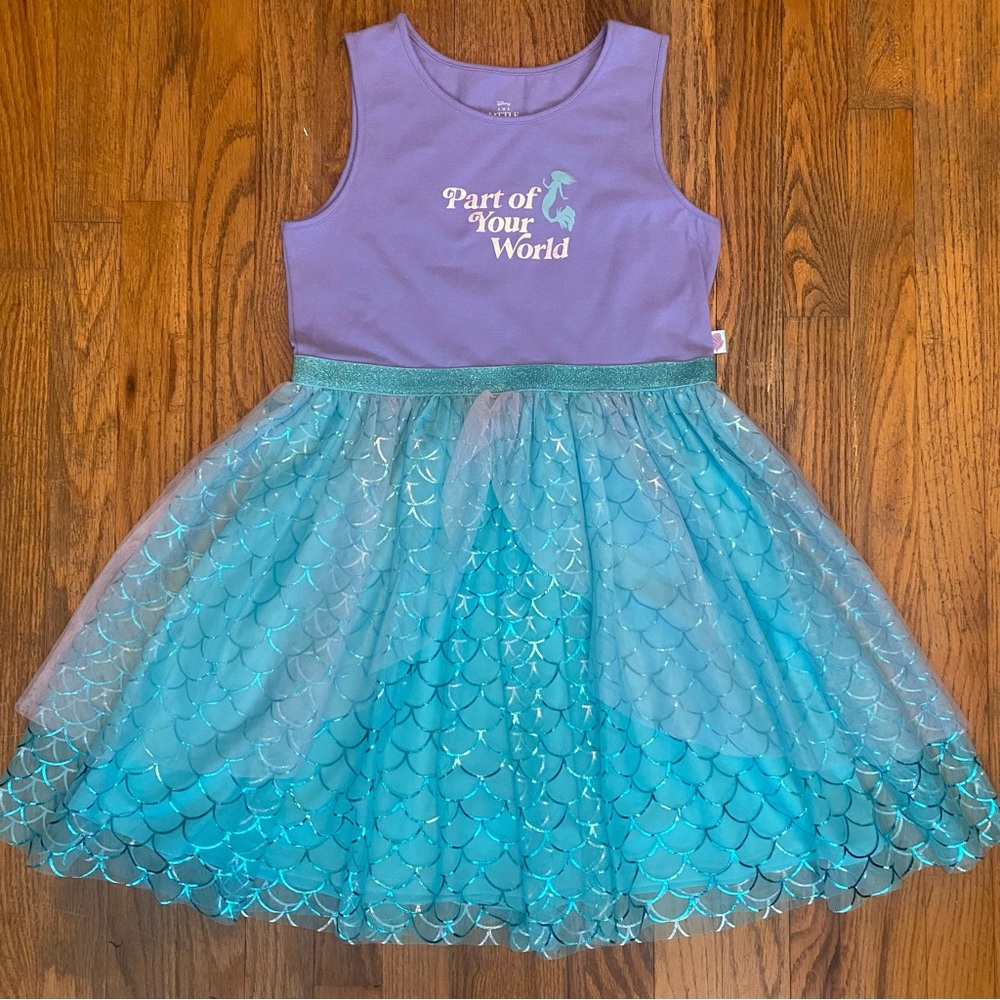 Disney The Little Mermaid Cosplay Costume Dress Girls Size XL (14)